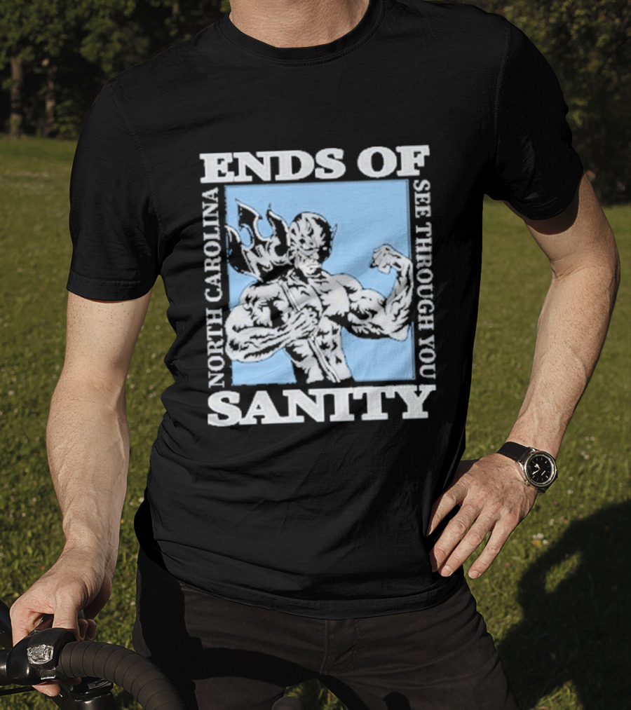 Ends Of Sanity North Carolina See Through You Blue Devil T-Shirt