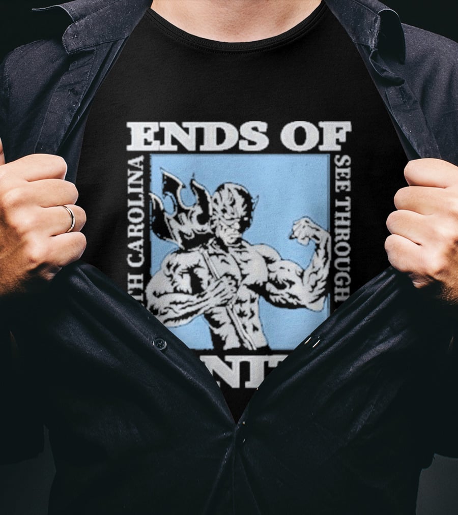 Ends Of Sanity North Carolina See Through You Blue Devil T-Shirt