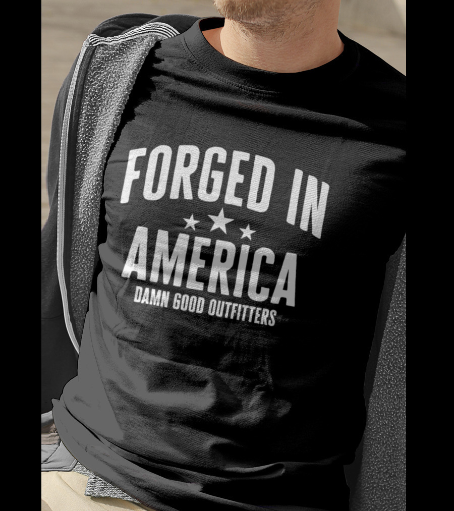 Forged In America Damn Good Outfitters Three Stars T-Shirt
