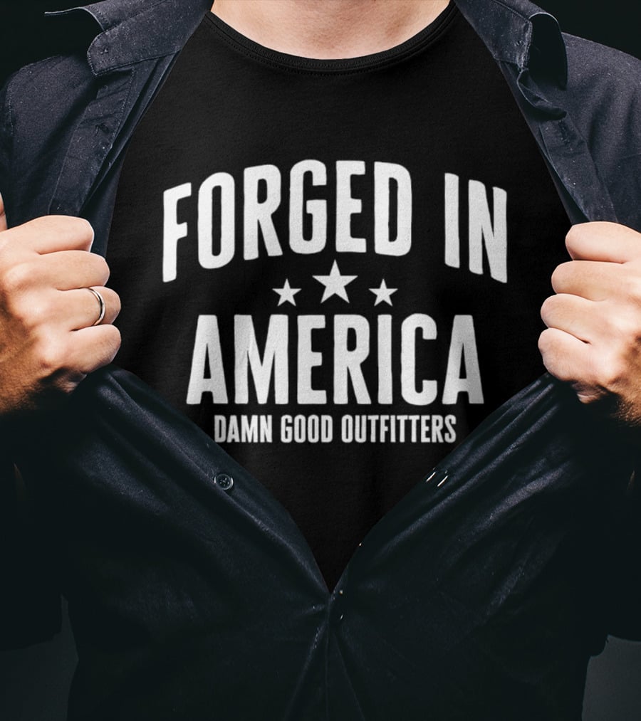Forged In America Damn Good Outfitters Three Stars T-Shirt