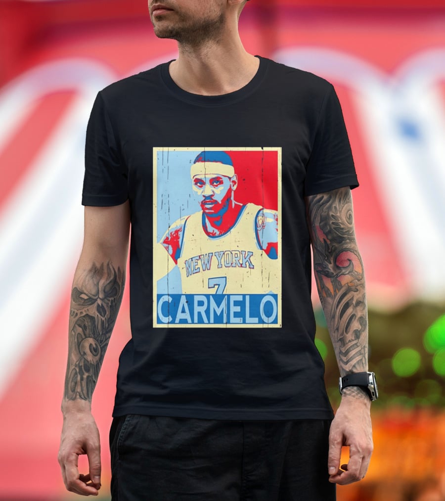 New York Knicks Carmelo Anthony 7 NBA T-Shirt