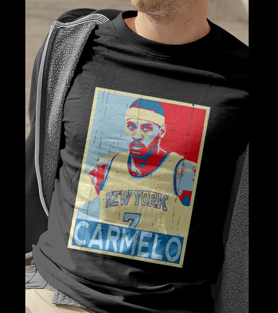 New York Knicks Carmelo Anthony 7 NBA T-Shirt