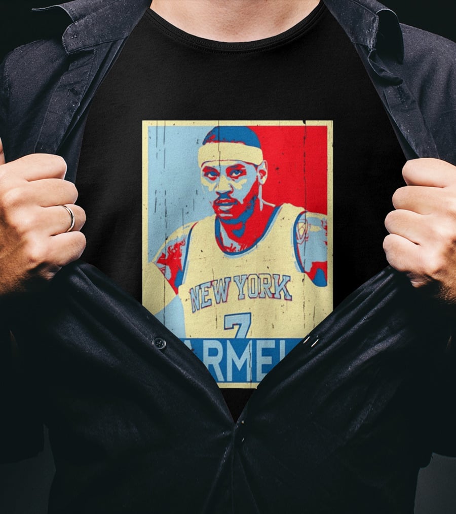 New York Knicks Carmelo Anthony 7 NBA T-Shirt