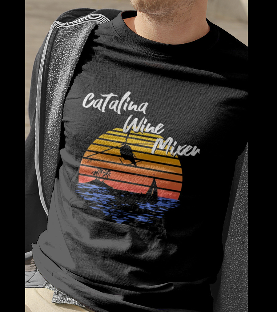 Catalina Wine Mixer Step Brothers Movie Sunset Out Sea T-Shirt