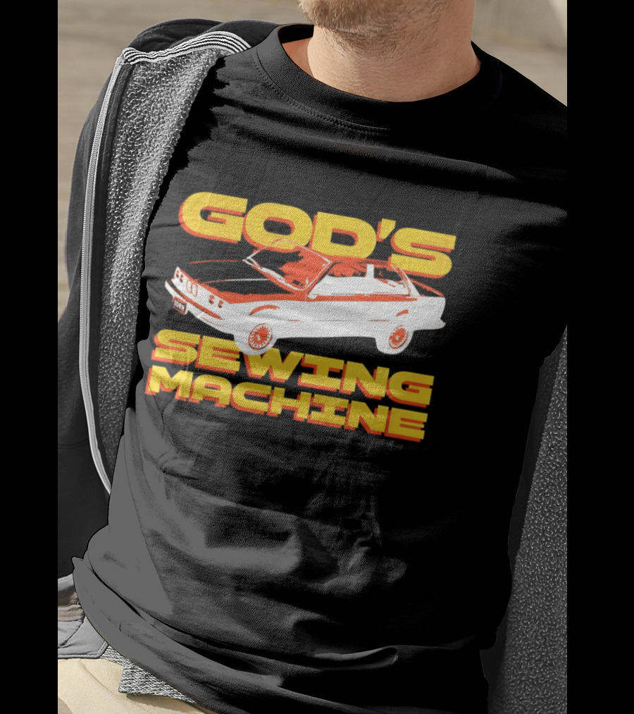 God's Sewing Machine BMW E3 Iconic Car T-Shirt