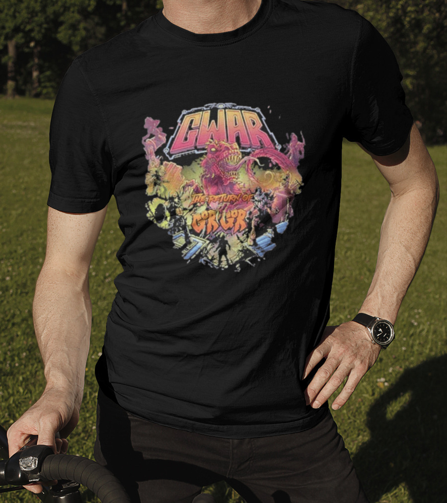 Gwar The Return Of Gor Gor Dinosaur Retro Band T-Shirt