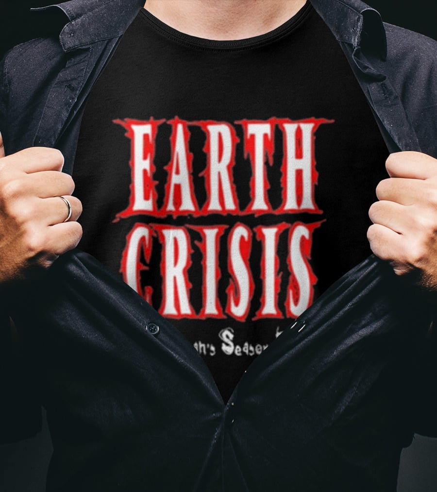Earth Crisis Doomsday Gomorrah's Season Ends Holy Mountain Printing T-Shirt