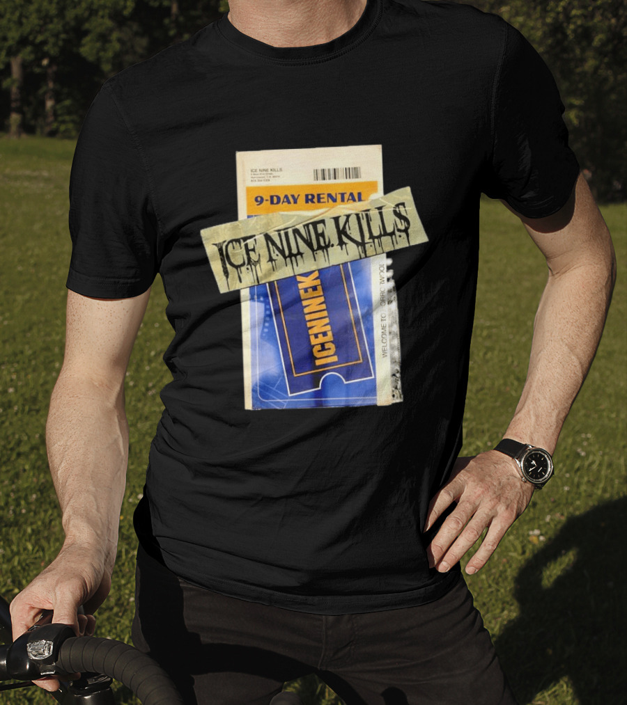 ICE NINE KILLS 9 Day Rental Iceninek Welcome To Horrorwood T-Shirt