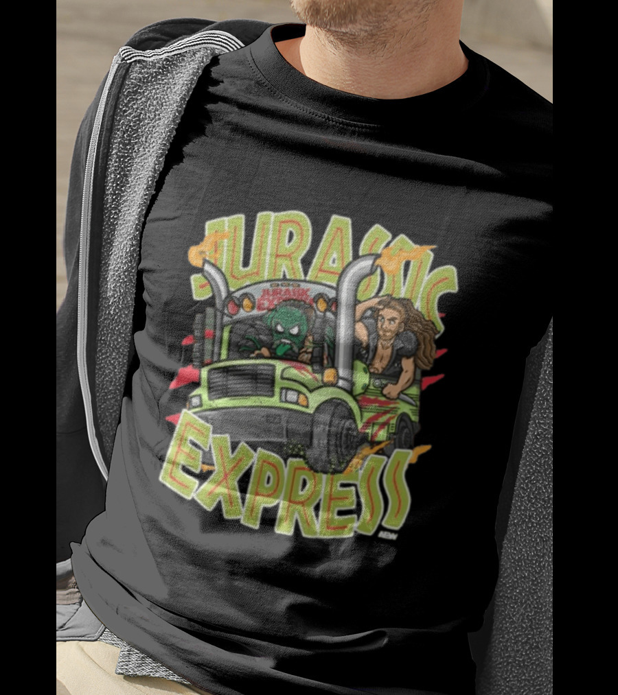 Jurassic Express Truck Adventure With Dinosaur And Driver T-Shirt