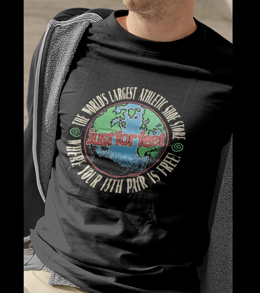 The World's Largest Athletic Shoe Store Just For Feet 13th Pair Free T-Shirt