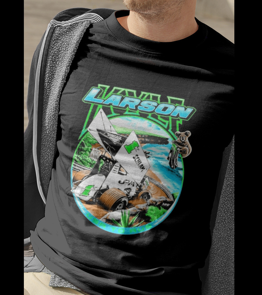 Kyle Larson Schlam USA To Aus Racing Perth Sprint Car T-Shirt