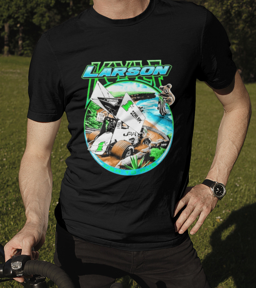 Kyle Larson Schlam USA To Aus Racing Perth Sprint Car T-Shirt