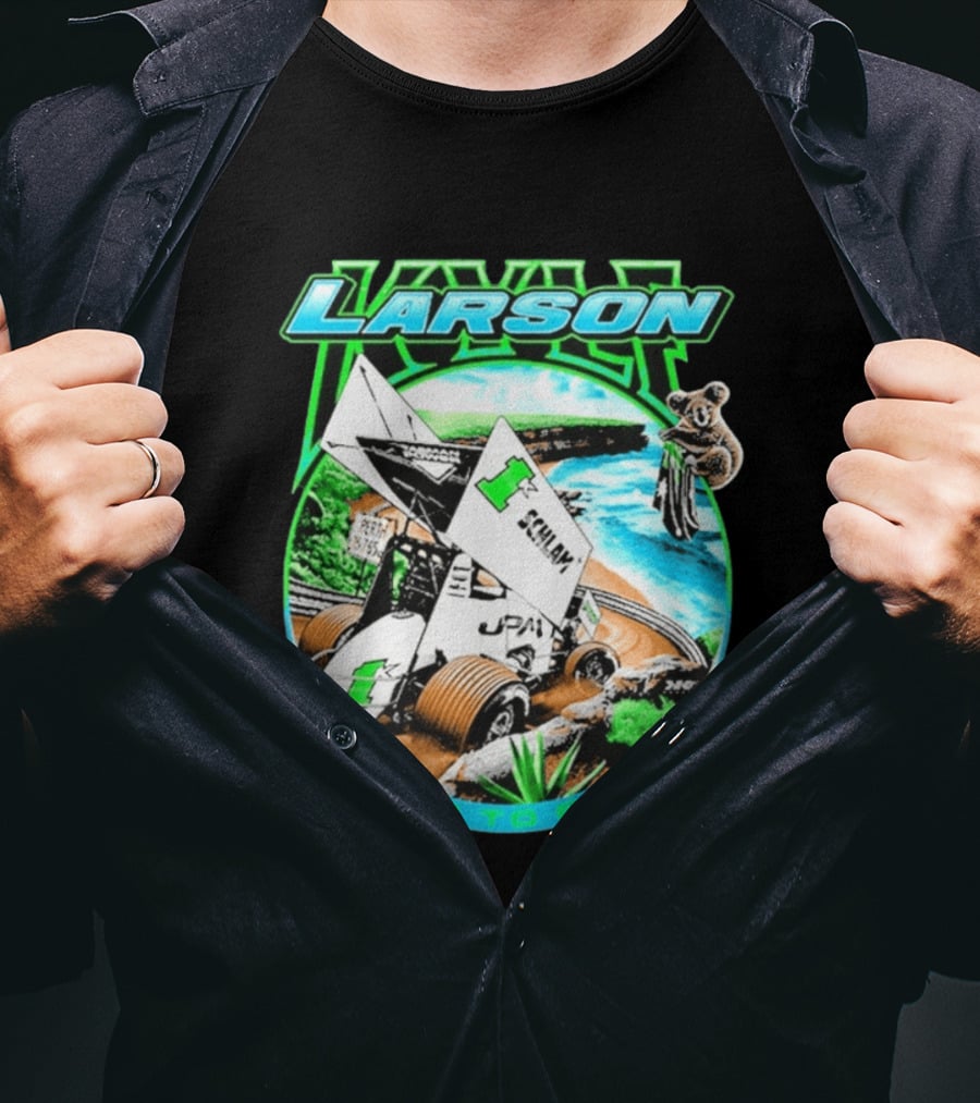 Kyle Larson Schlam USA To Aus Racing Perth Sprint Car T-Shirt