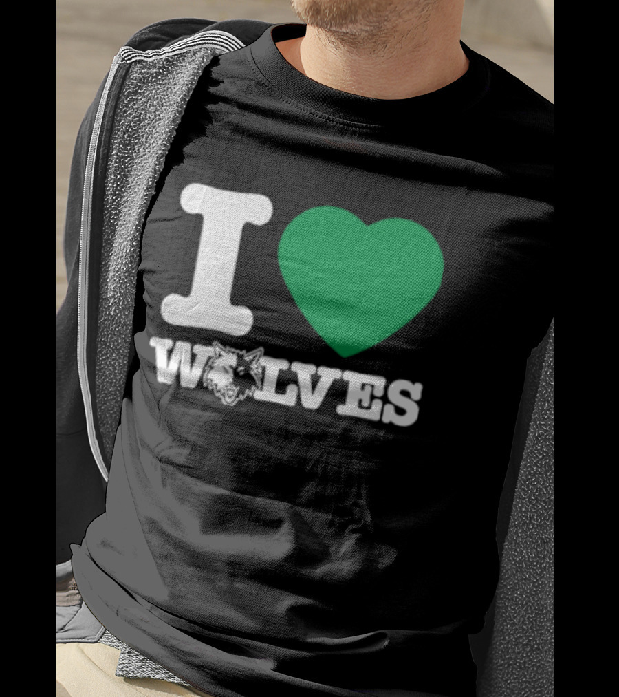 Minnesota Timberwolves I Love Wolves T-Shirt