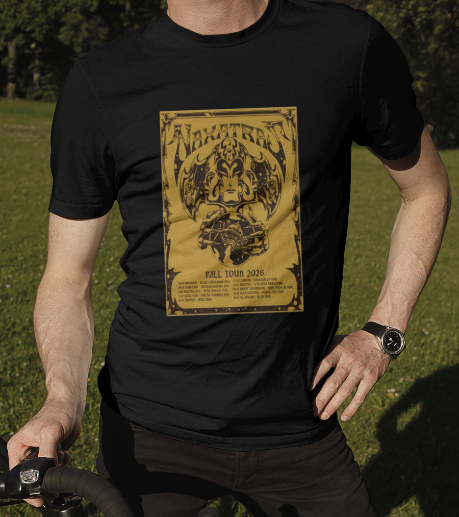 Naxatras Fall Tour 2026 European Concert Dates And Locations T-Shirt