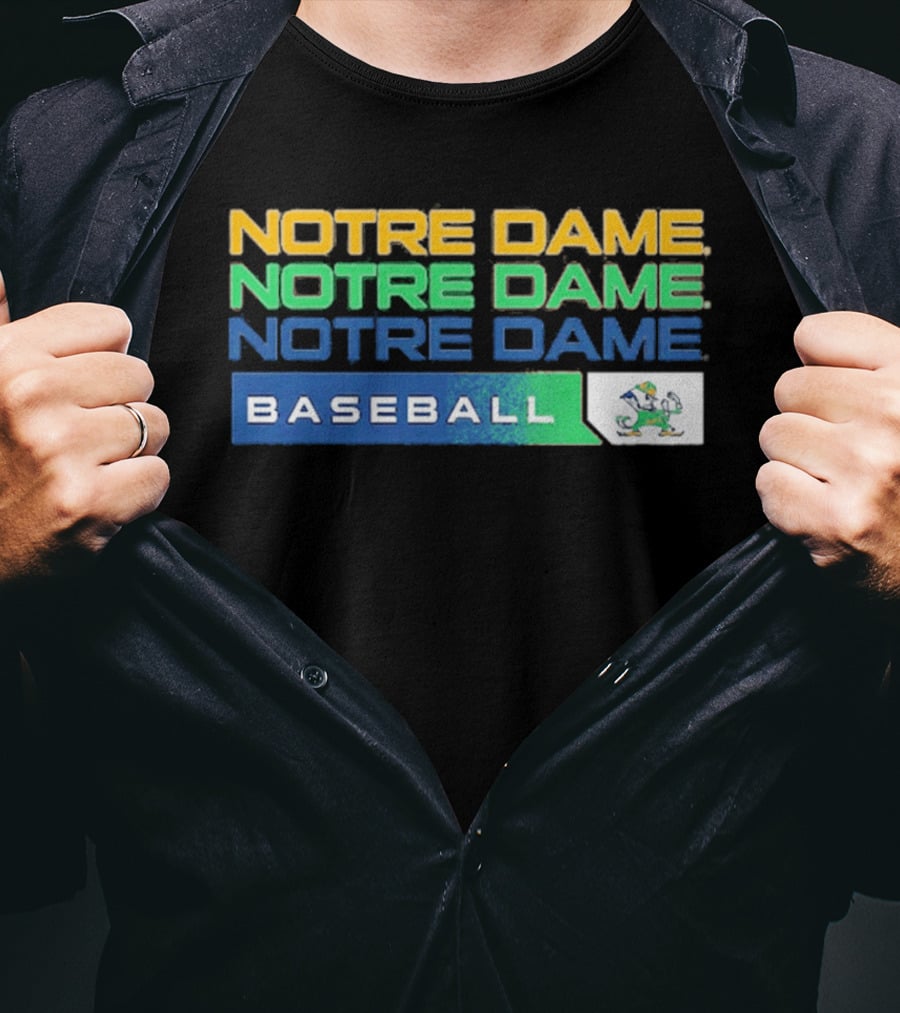 Notre Dame College Baseball Fighting Irish Tri Blend 2026 T-Shirt