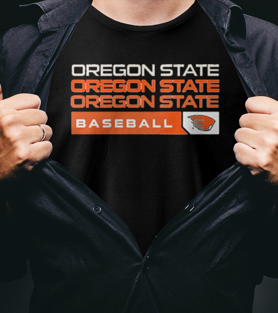 Oregon State Beavers College Baseball 2026 Tri Blend T-Shirt