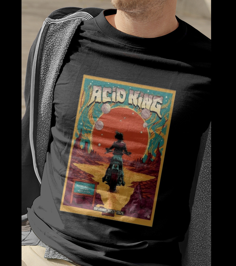 Acid King Obsidian Dust 2026 Brussels Busse Woods T-Shirt