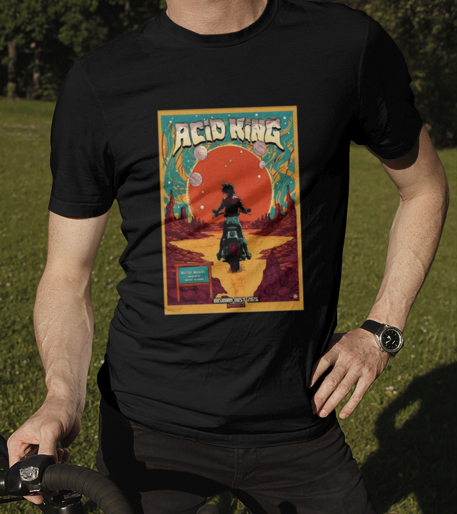Acid King Obsidian Dust 2026 Brussels Busse Woods T-Shirt