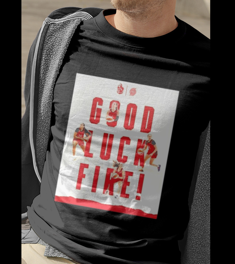 Portland Trail Blazers Good Luck Fire Basketball T-Shirt