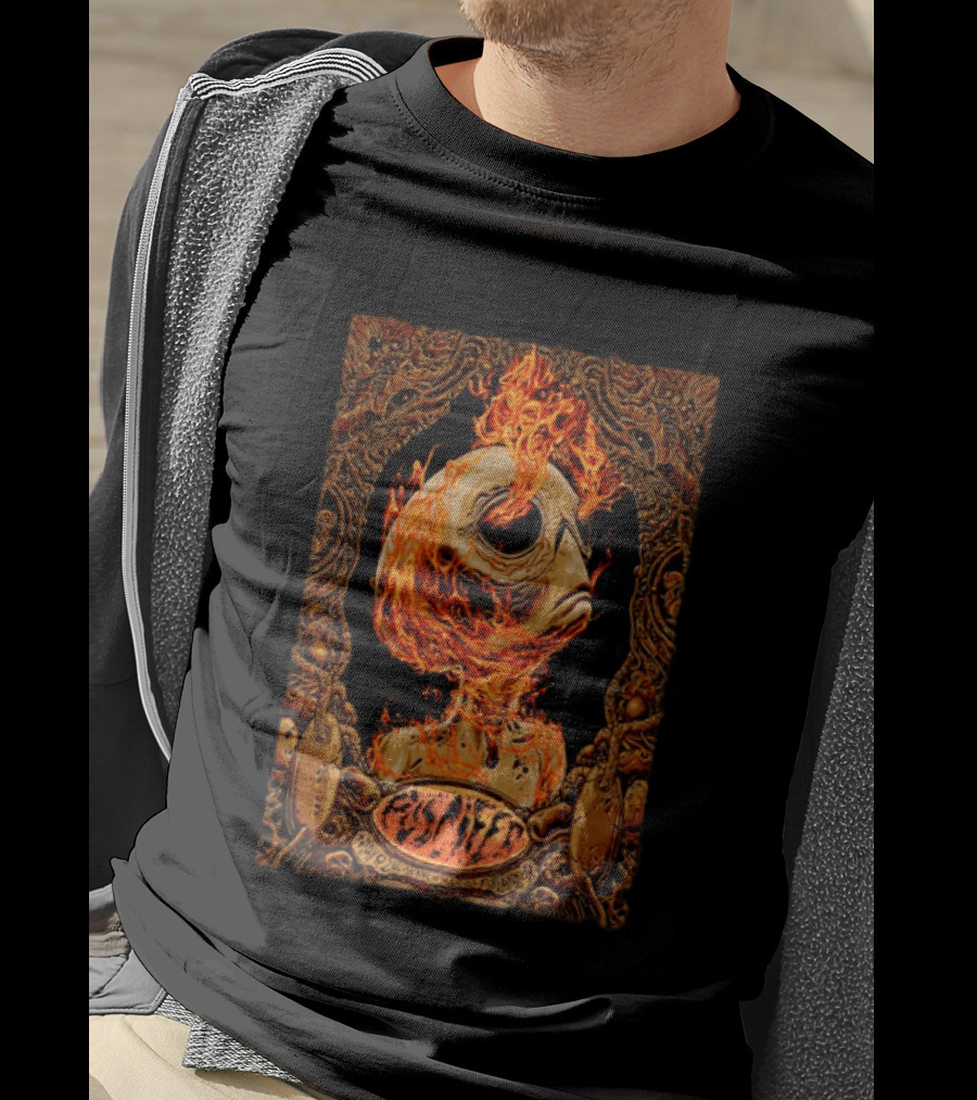 Puscifer Theater Of The Clouds Portland OR Event May 8 2026 Alien Skull In Flames T-Shirt
