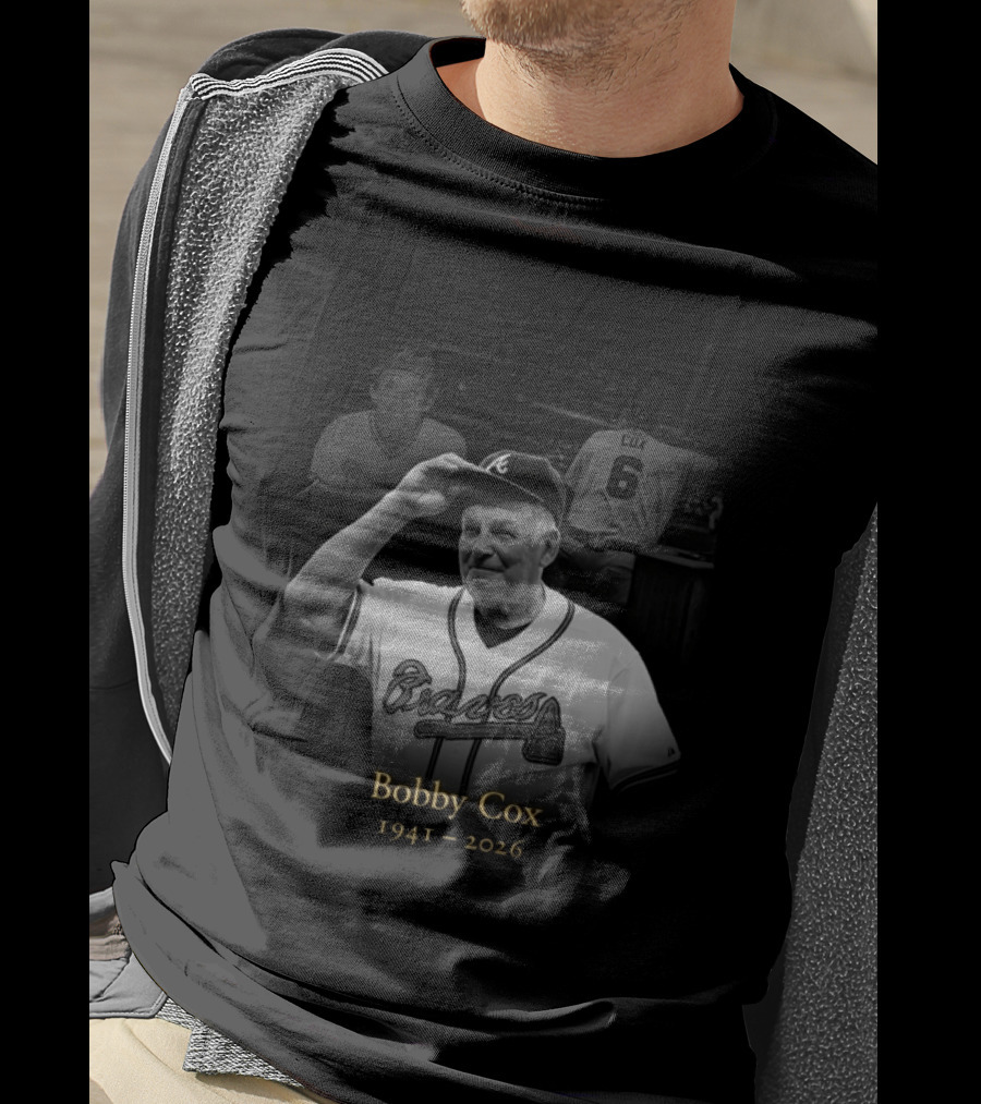 Bobby Cox 1941 2026 Atlanta Braves Legacy T-Shirt