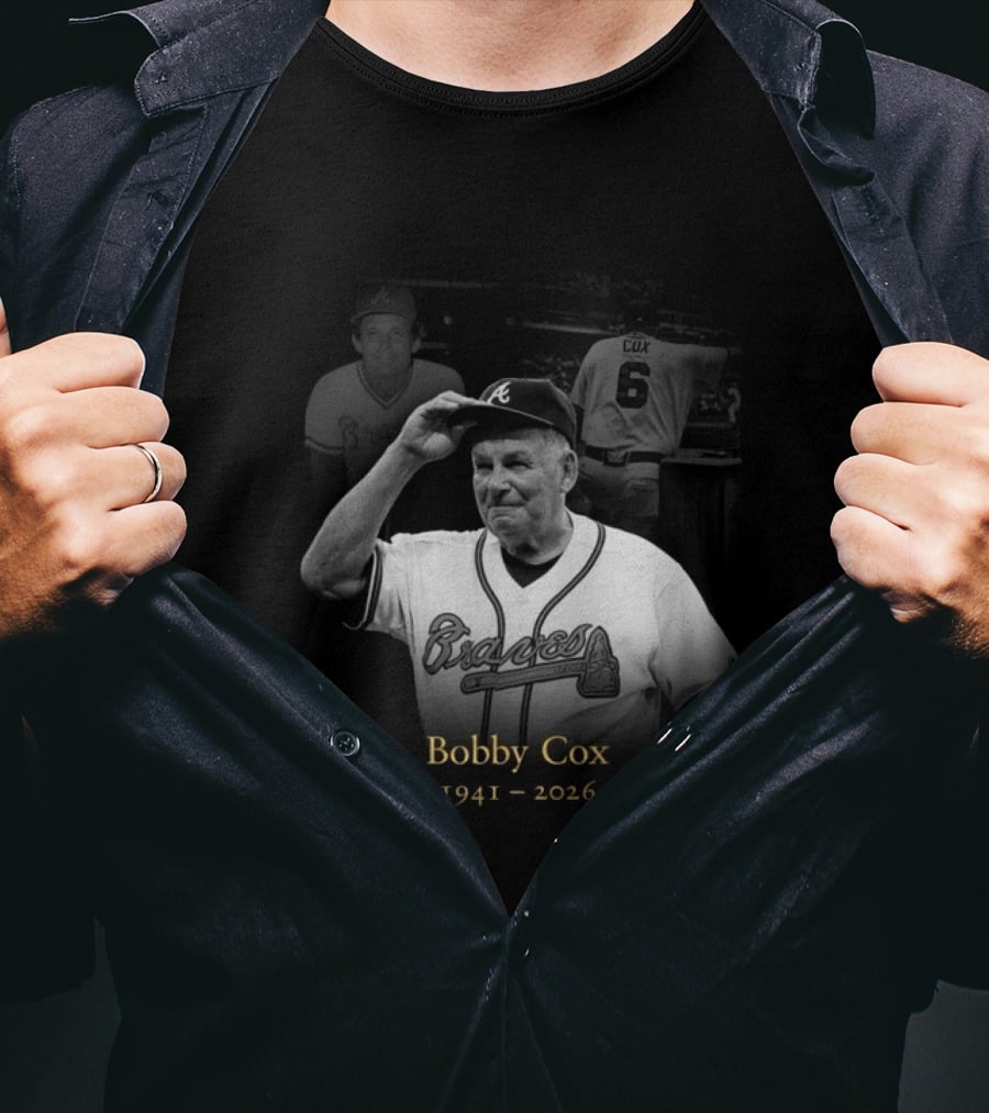 Bobby Cox 1941 2026 Atlanta Braves Legacy T-Shirt