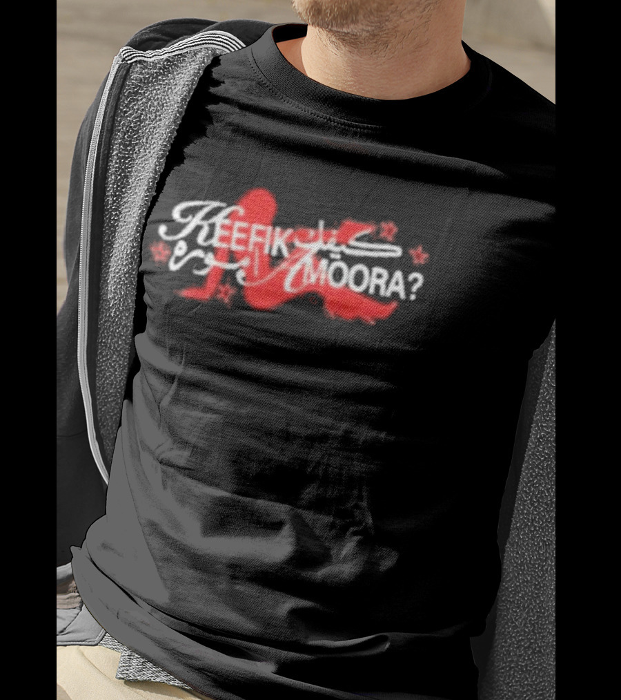 Saint Levant Keefik Amoora Red Silhouette Script T-Shirt