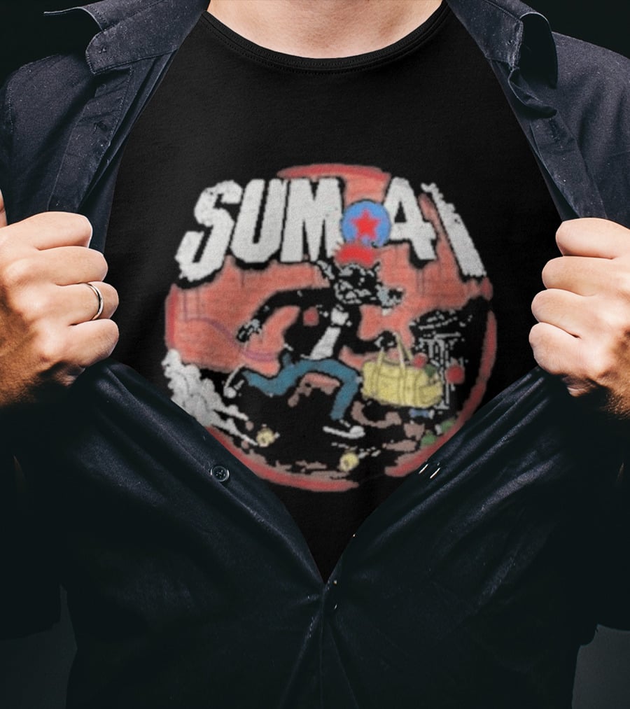Sum 41 Rat Street Art Comic T-Shirt