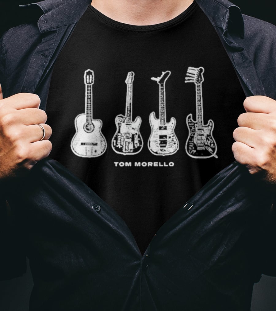 Tom Morello Electric And Acoustic Guitar Collection T-Shirt