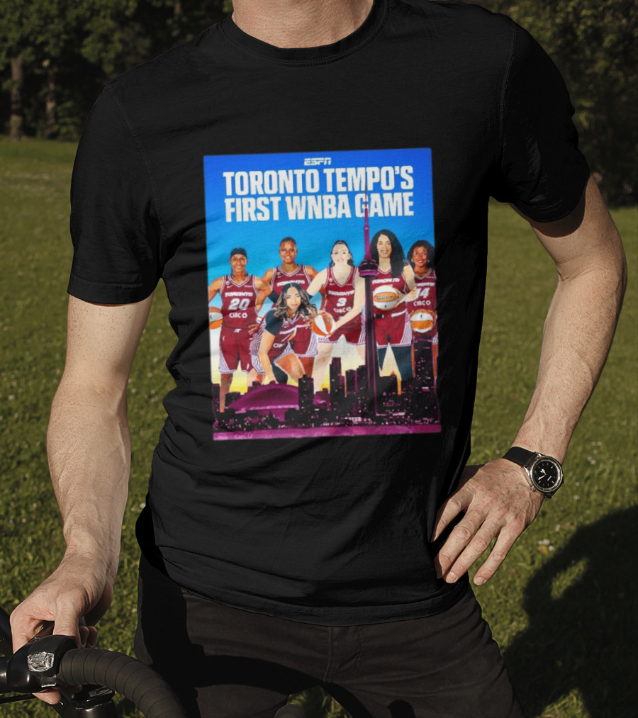Toronto Tempos First WNBA Game ESPN Basketball Team Event T-Shirt
