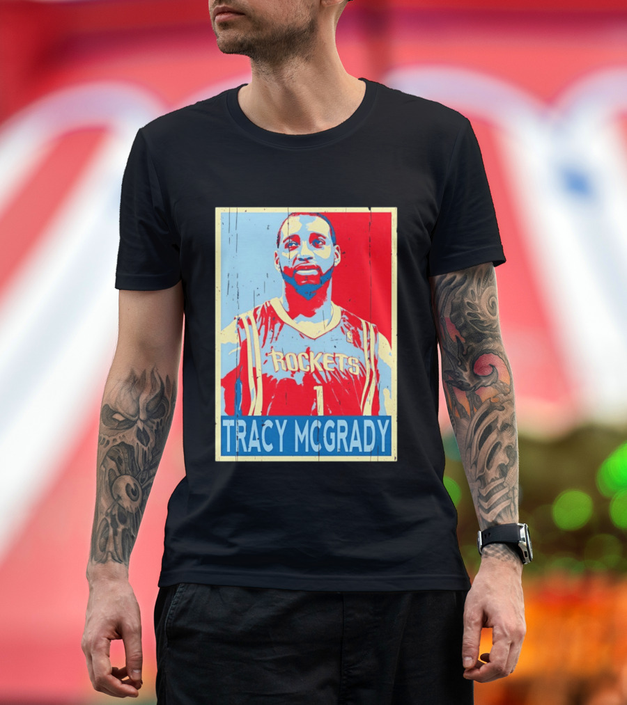 Tracy McGrady Rockets Houston NBA Basketball T-Shirt