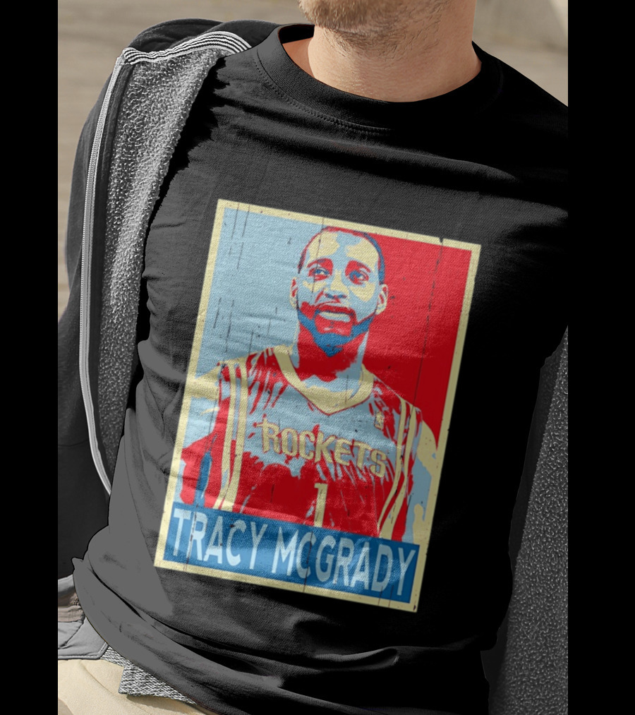 Tracy McGrady Rockets Houston NBA Basketball T-Shirt
