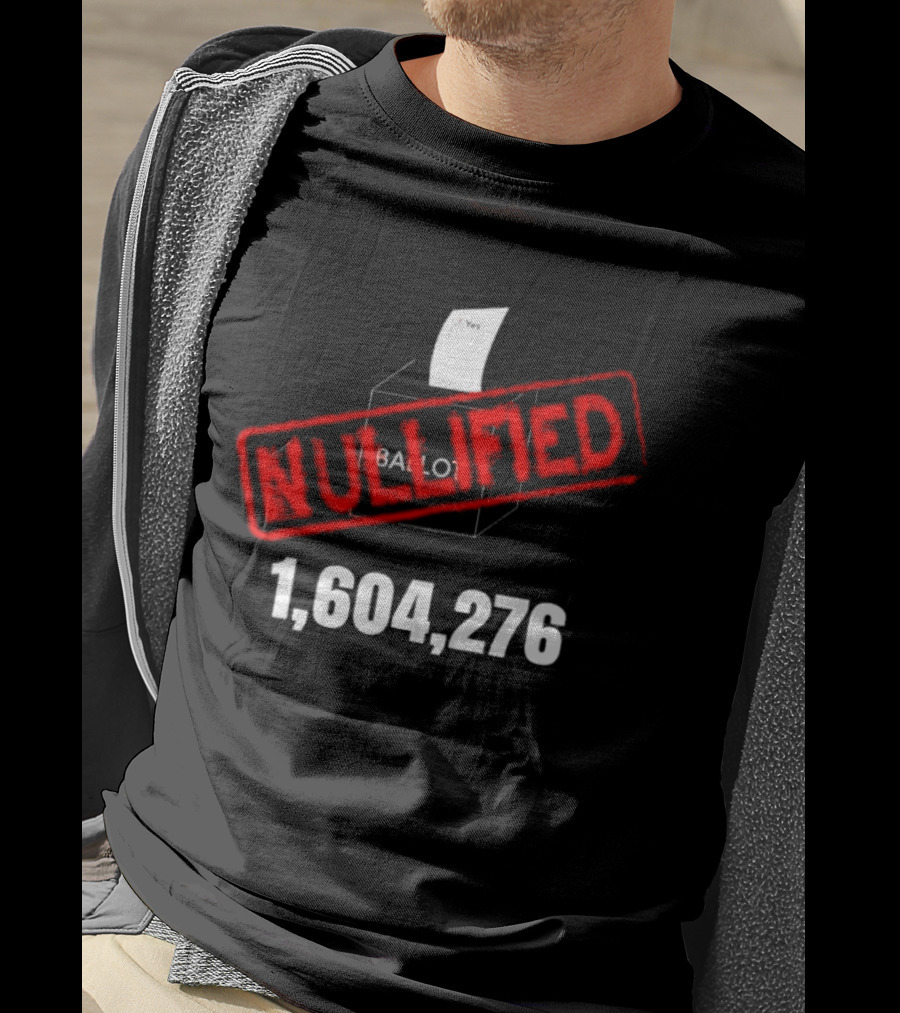 Virginia Ballot Box Nullified 1,604,276 Protest Redistricting T-Shirt