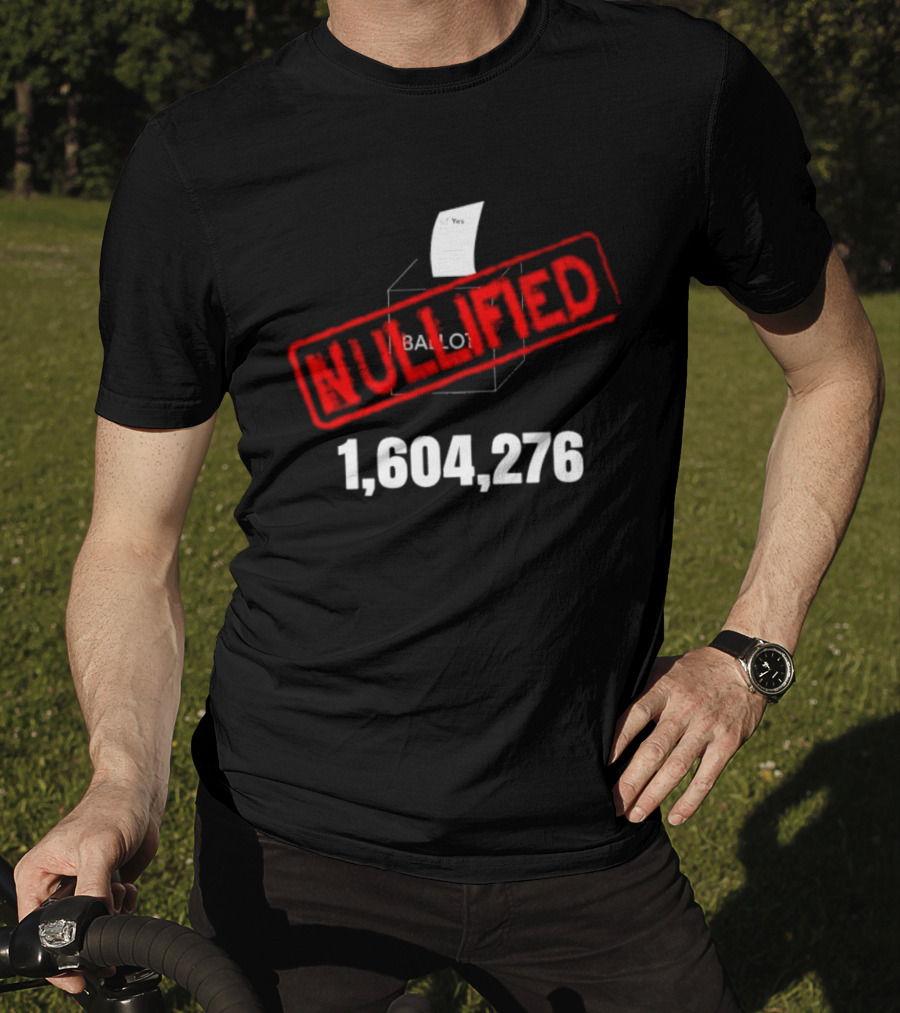 Virginia Ballot Box Nullified 1,604,276 Protest Redistricting T-Shirt
