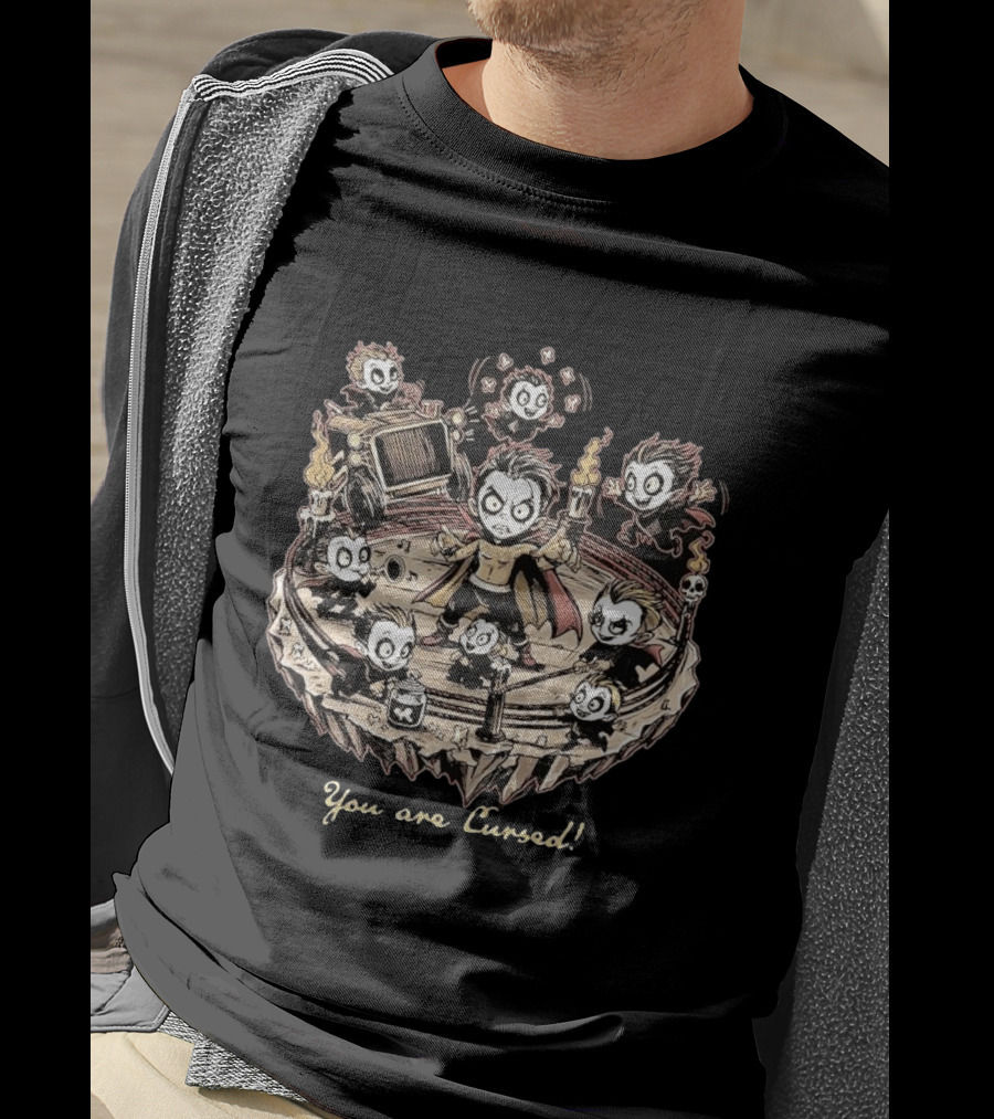 WWE Danhausen You Are Cursed With Minis And Torches T-Shirt