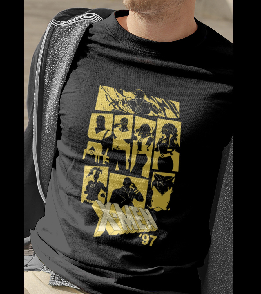 X Men '97 Classic Characters Collage T-Shirt