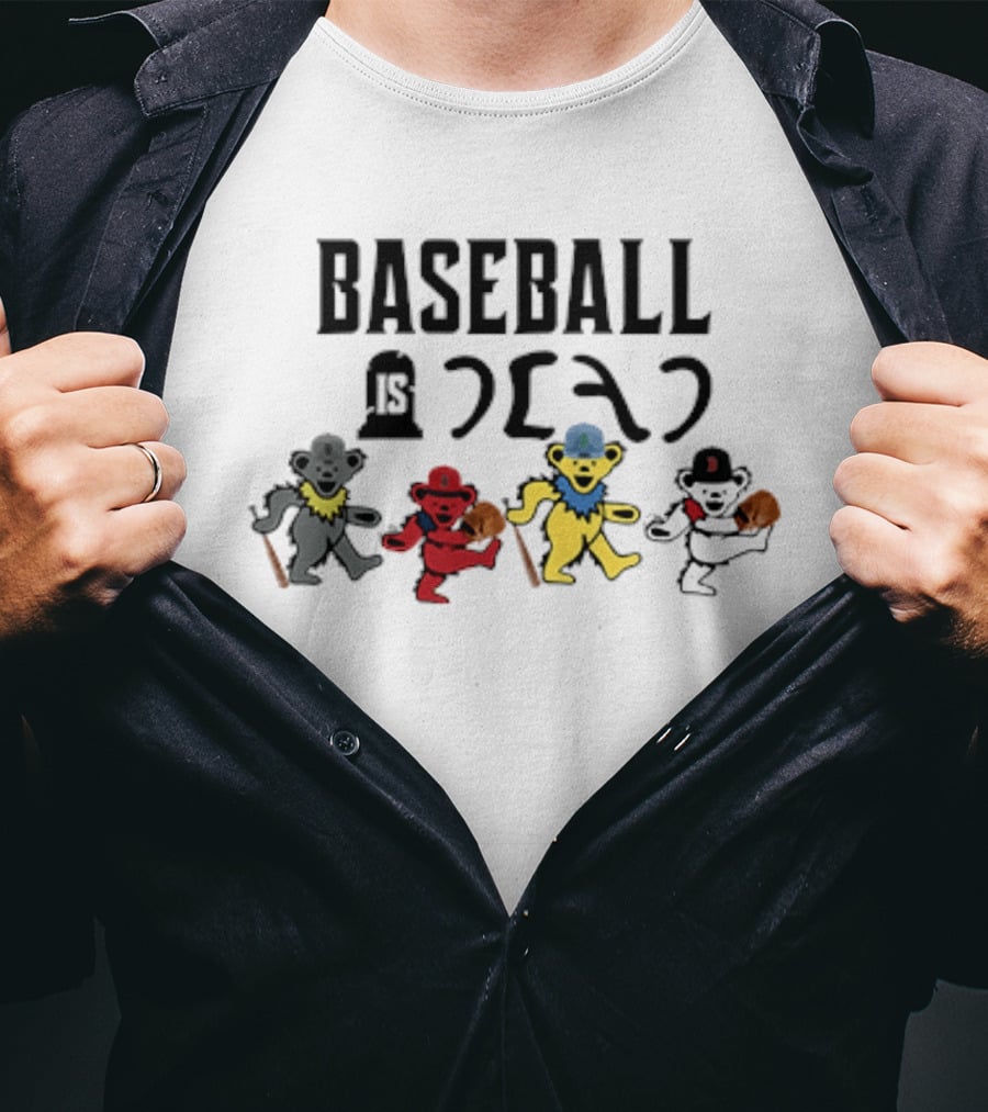 Baseball Is Dead Bear Grateful Dead T-Shirt