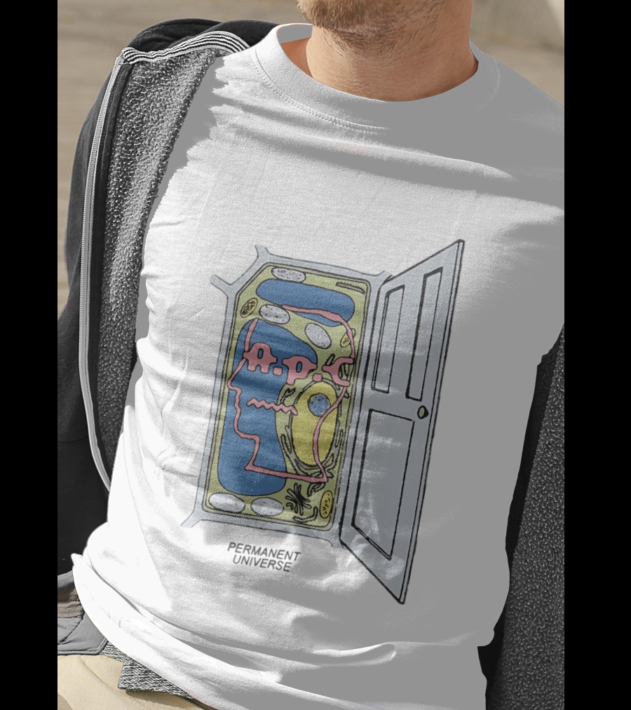 Brain Dead X APC Permanent Universe Open The Door Abstract T-Shirt