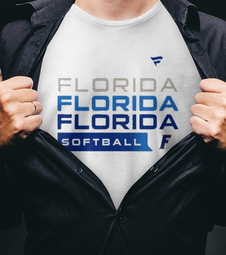 Florida Gators Softball Tri Blend Hype College F T-Shirt