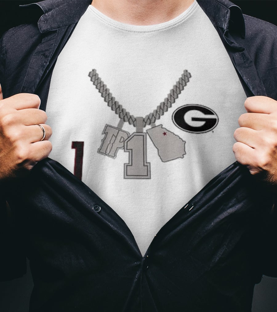 Georgia G TP 1 Necklace Map Design By Tre Phelps T-Shirt