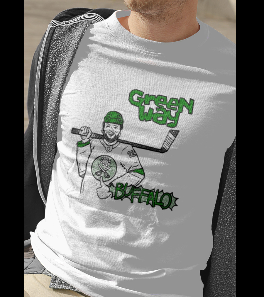 Green Way Hockey Buffalo Player T-Shirt