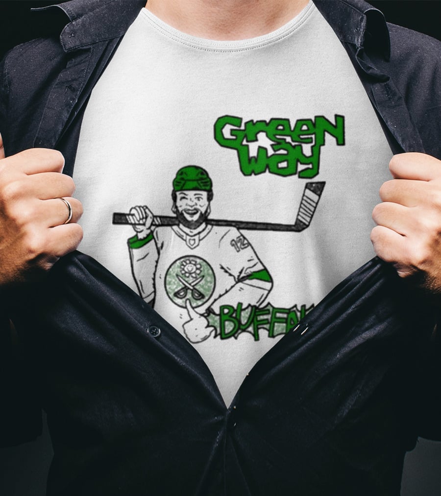 Green Way Hockey Buffalo Player T-Shirt