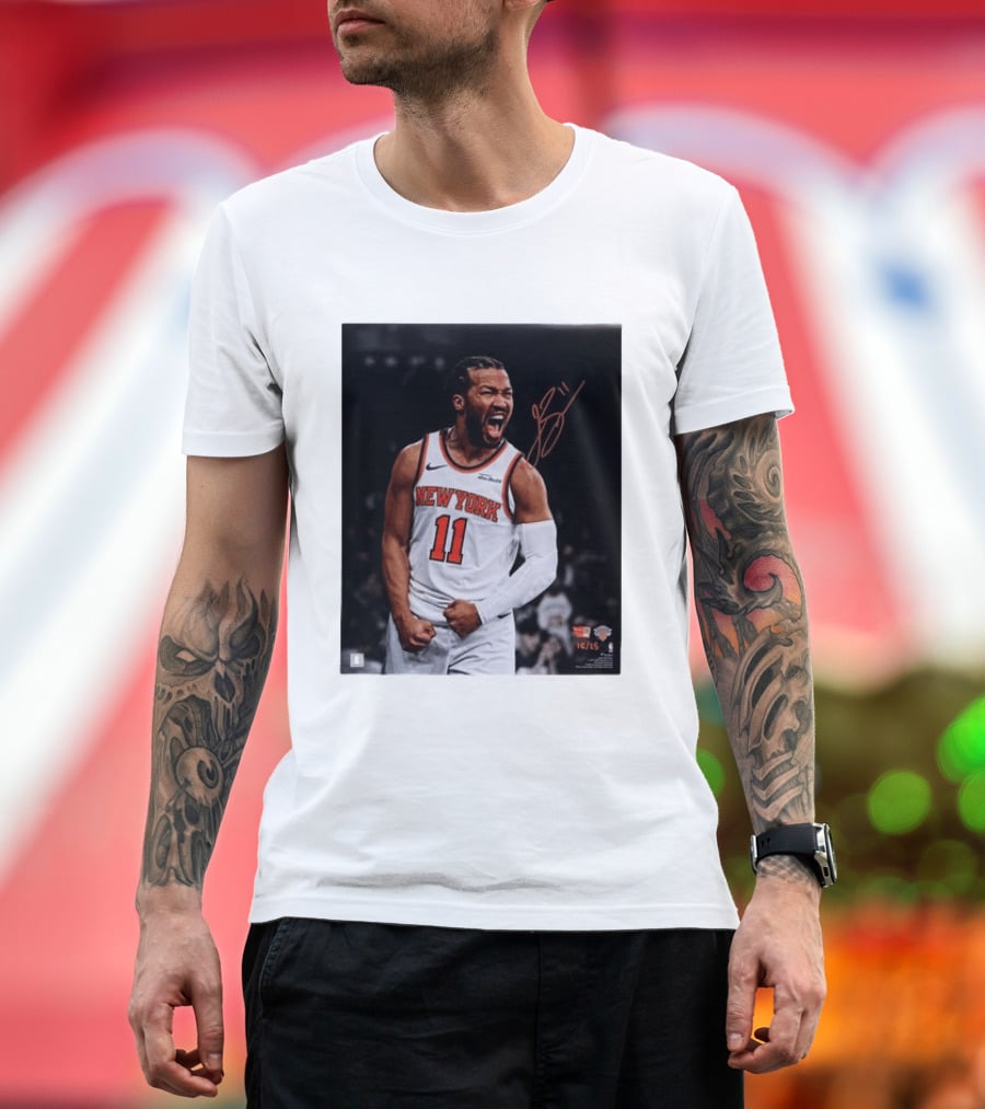 Jalen Brunson New York Knicks 11 Basketball Nike NBA Signature T-Shirt