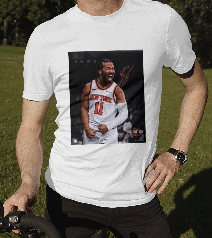 Jalen Brunson New York Knicks 11 Basketball Nike NBA Signature T-Shirt
