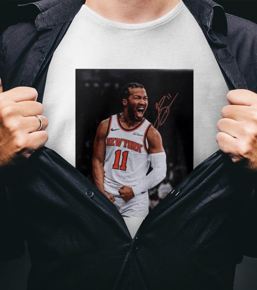 Jalen Brunson New York Knicks 11 Basketball Nike NBA Signature T-Shirt