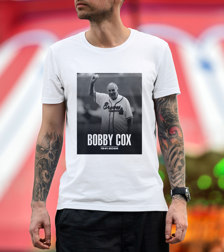 Bobby Cox Braves 1941 2026 Commemorative T-Shirt