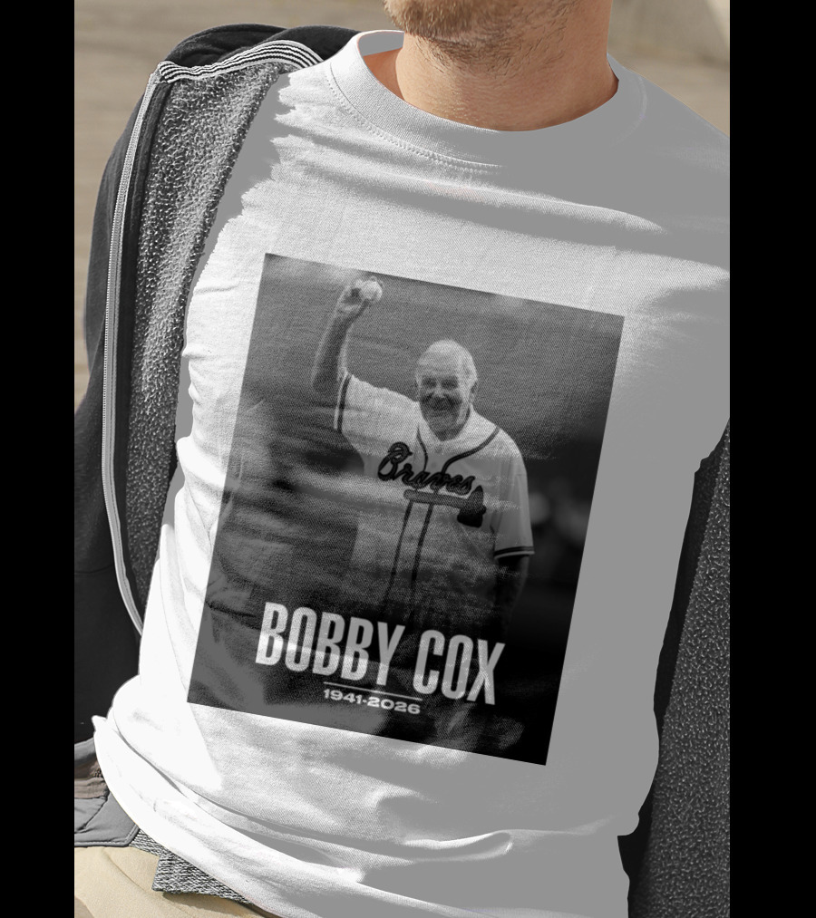 Bobby Cox Braves 1941 2026 Commemorative T-Shirt