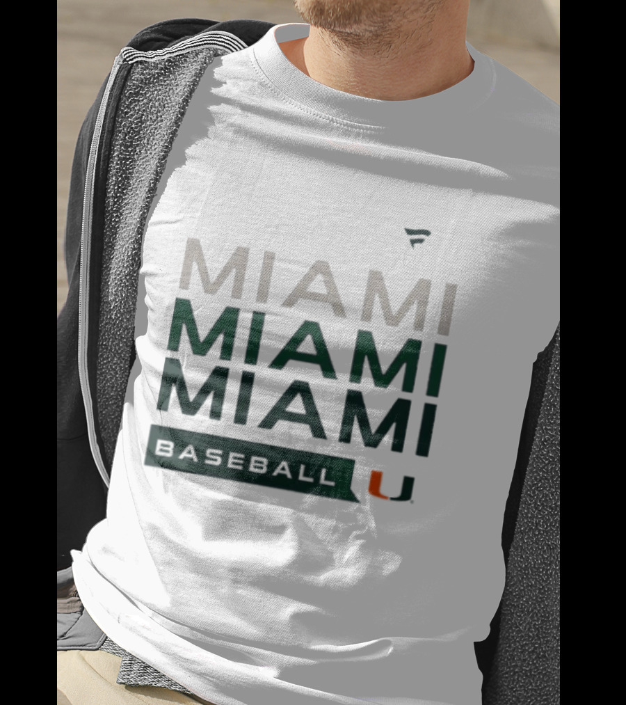 Miami Hurricanes Baseball Hype Tri Blend Miami U T-Shirt