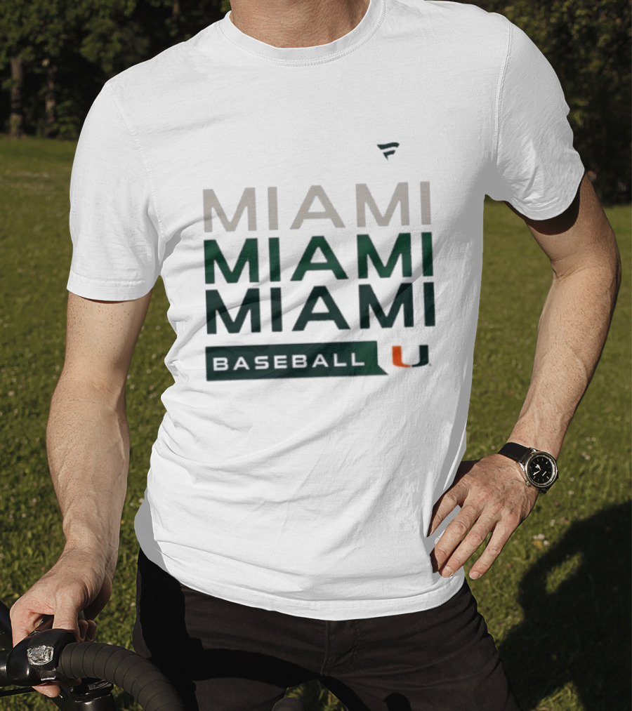 Miami Hurricanes Baseball Hype Tri Blend Miami U T-Shirt